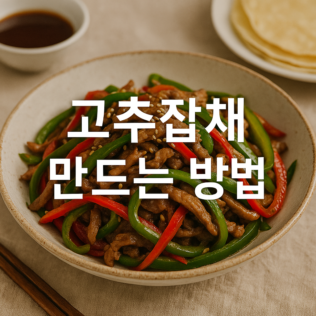 고추잡채 만드는 방법