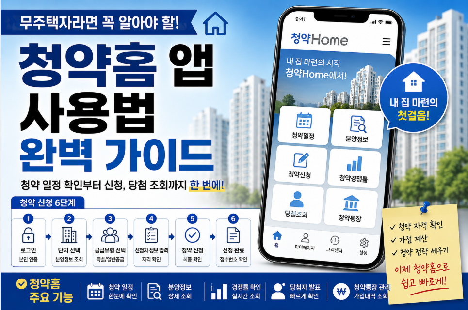 2026 청약홈 활용법 총정리