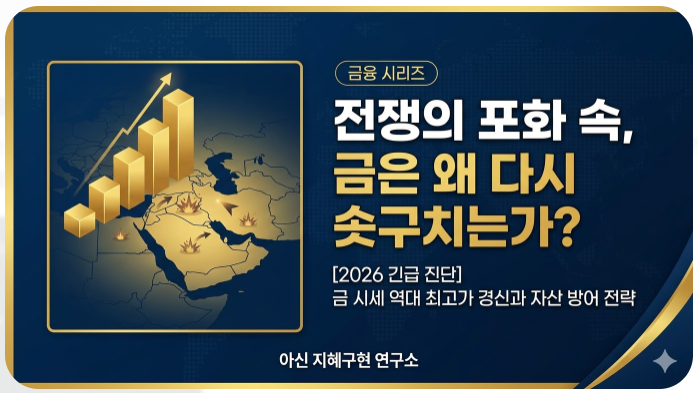 실물 금 한 돈 106만원 돌파, 환율 1,500원 시대 대응법 (feat. 아신 지혜구현 연구소)