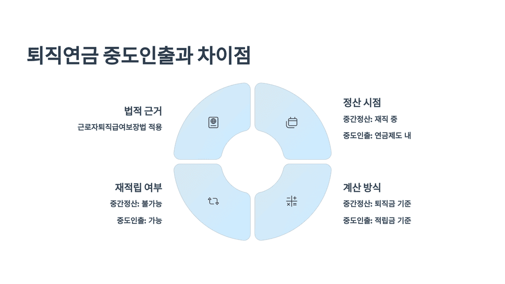 퇴직연금 중도인출과 차이점