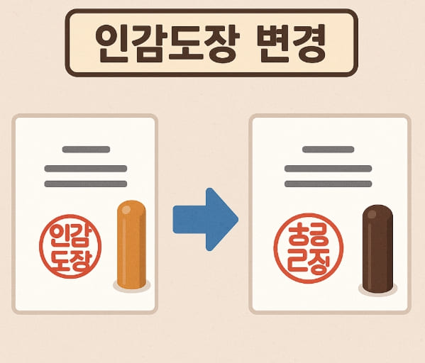 인감도장변경이미지