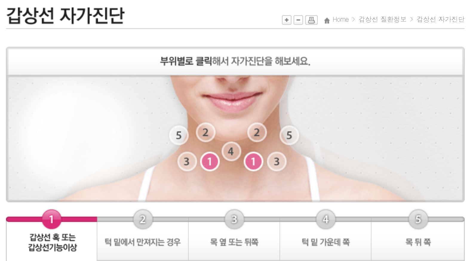 갑상선 자가진단