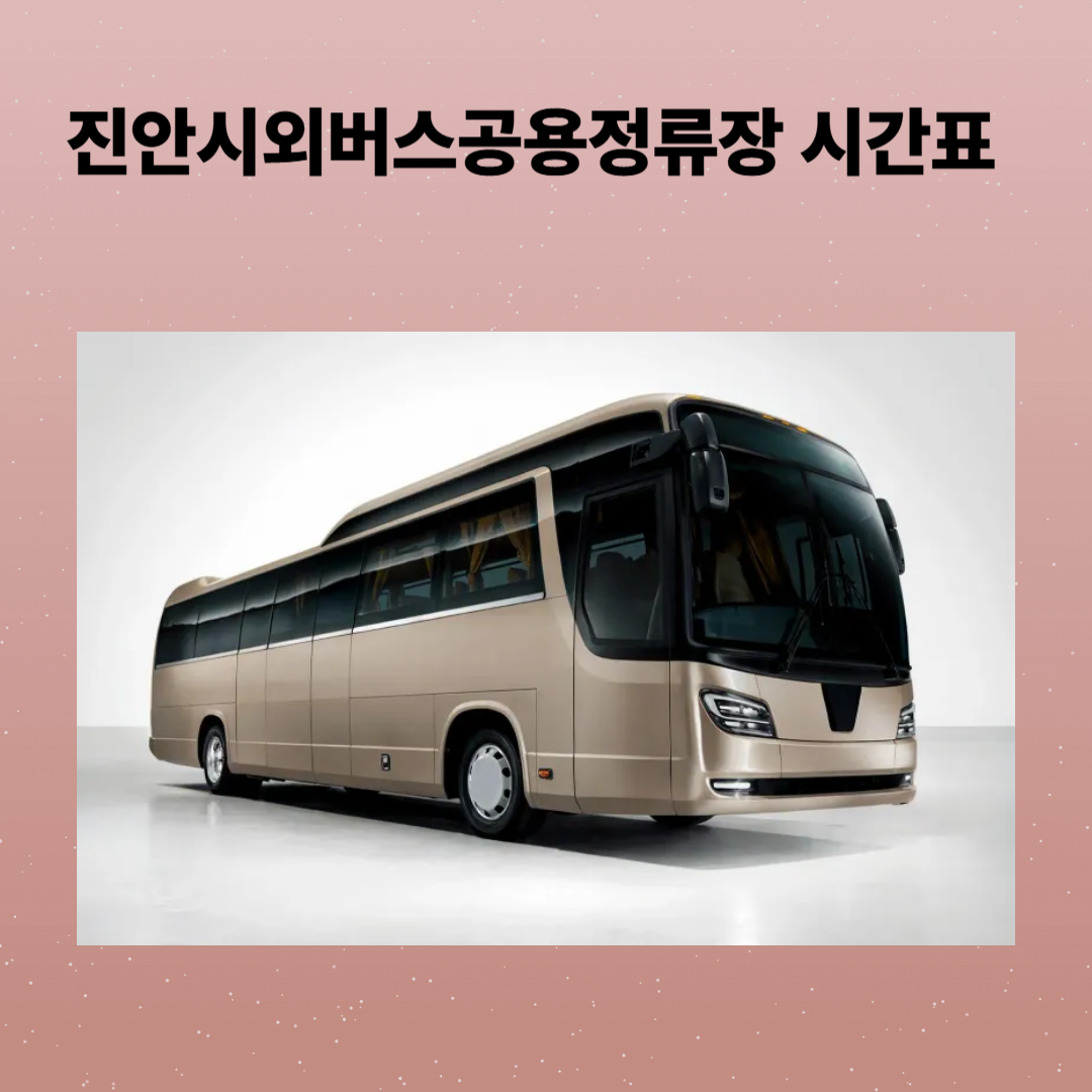 진안시외버스공용정류장 시간표, 예매, 주차장, 맛집까지 총정리
