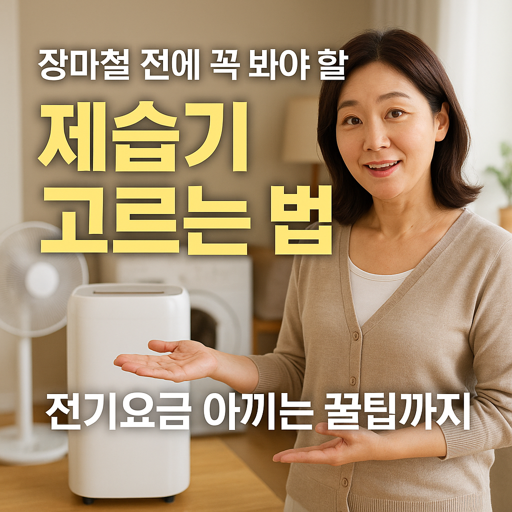 [1편] 제습기 제대로 쓰는 법 – 위치, 용량, 설정까지 똑부러지게!