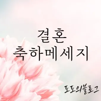 결혼축하 메세지 예문 예시 감동적인 문구_2