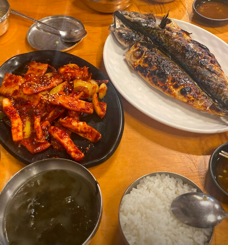 고삼이-고등어-오징어볶음