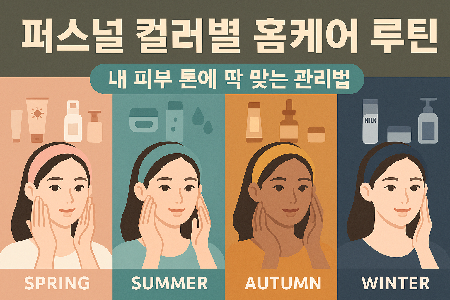 퍼스널 컬러별 홈케어