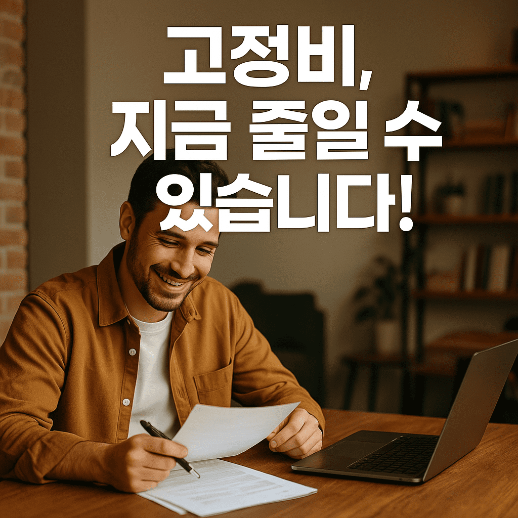 소상공인을 위한 고정비 절감 실전 가이드｜2025 최신판