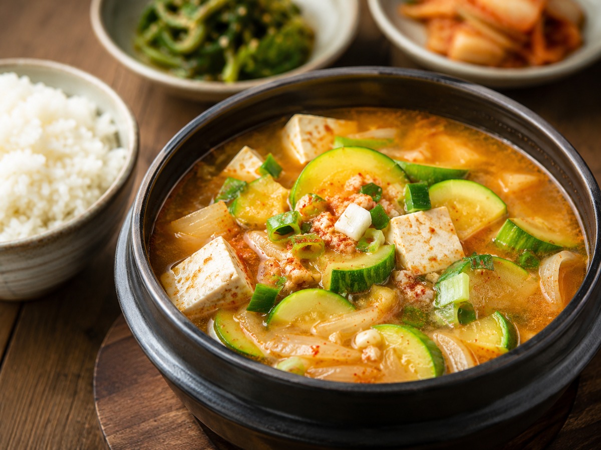새우젓 애호박찌개