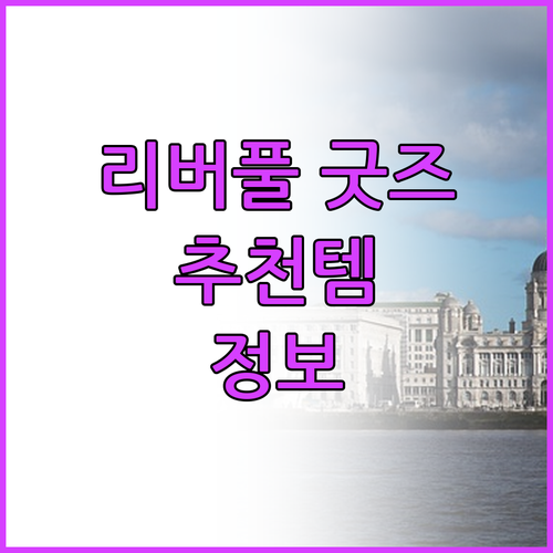 리버풀 굿즈 추천 티셔츠, 피규어,