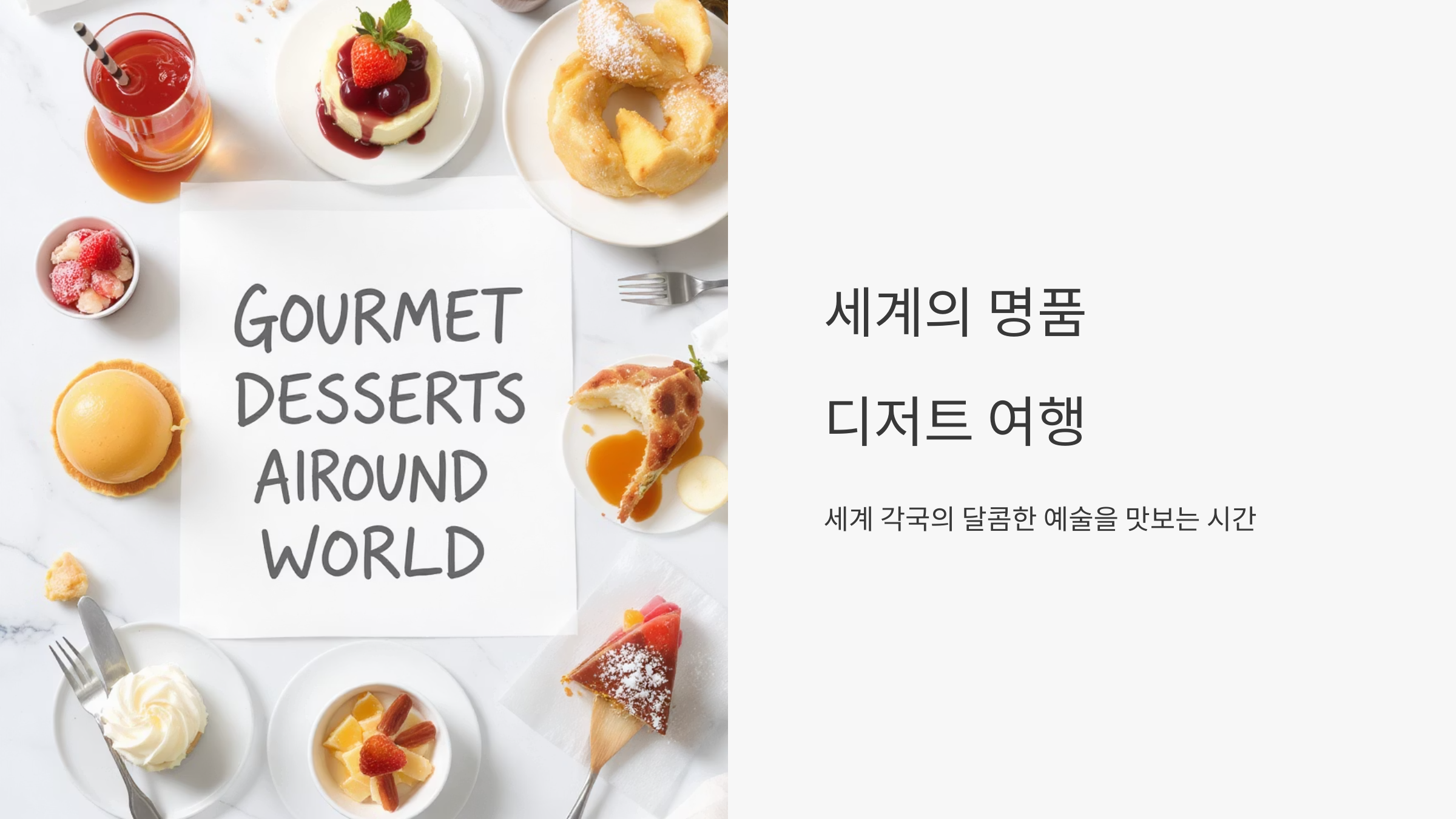 명품 디저트 집에서 만나다