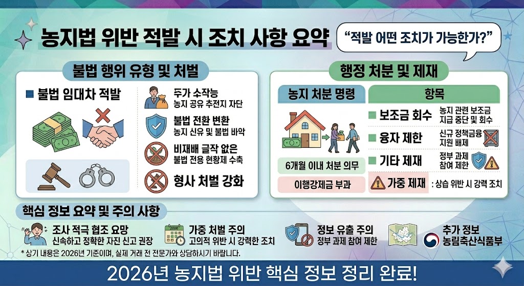 원상회복&middot;행정처분&middot;매각 명령 추진