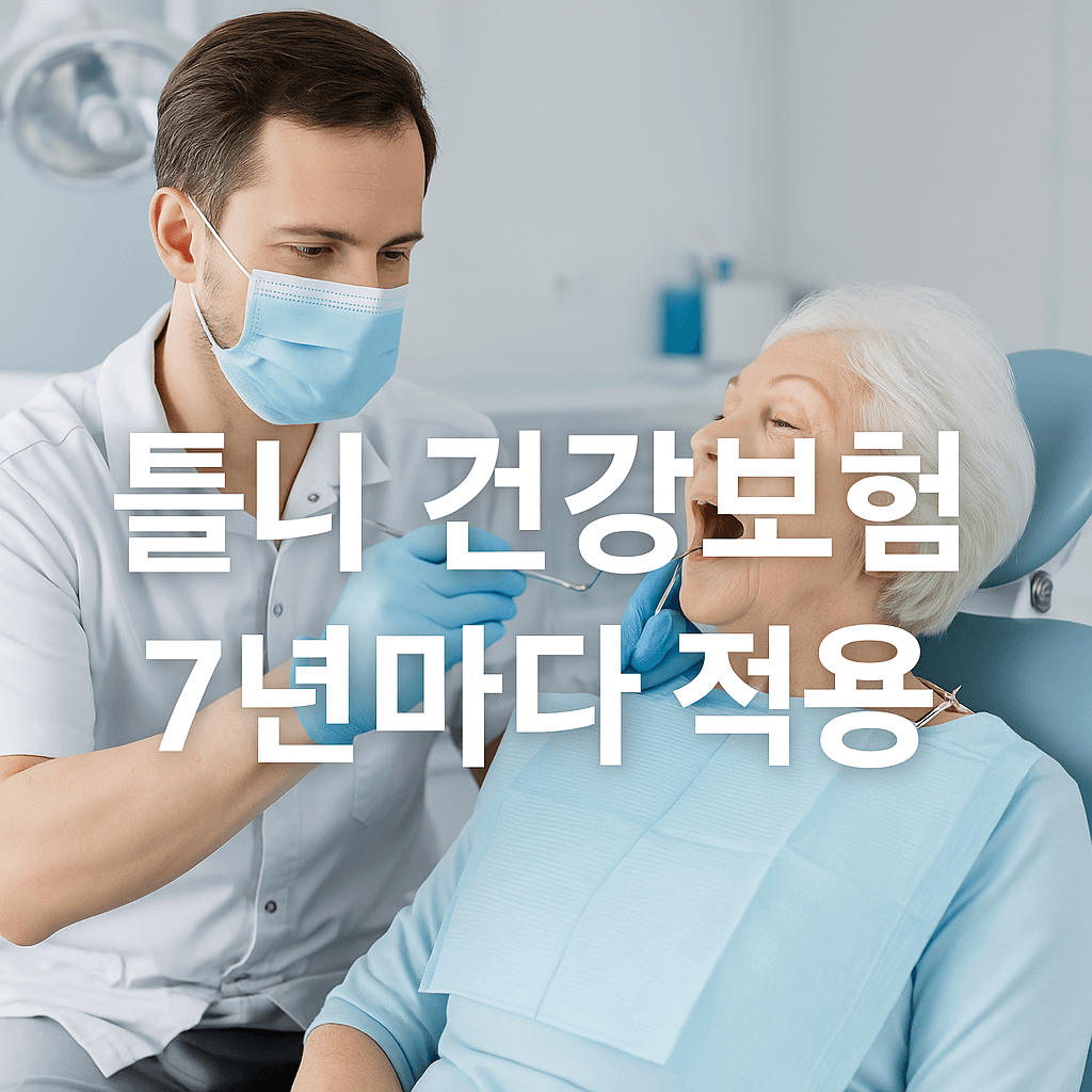 틀니 건강보험 적용 7년마다