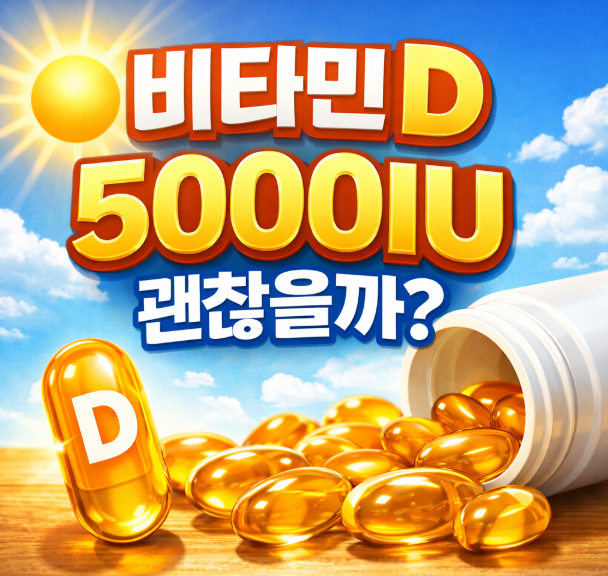 비타민 D 5000IU 효과와 부작용 : 권장량부터 복용 팁까지 정리