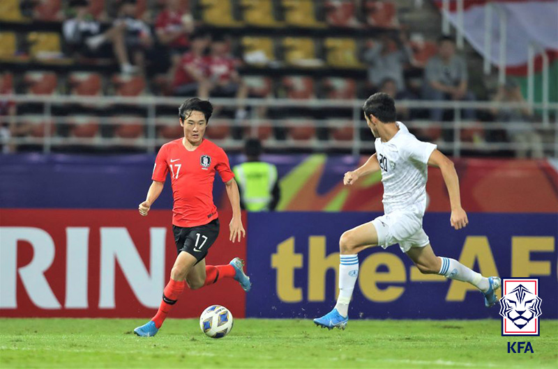 축구대표팀 엄원상 선수