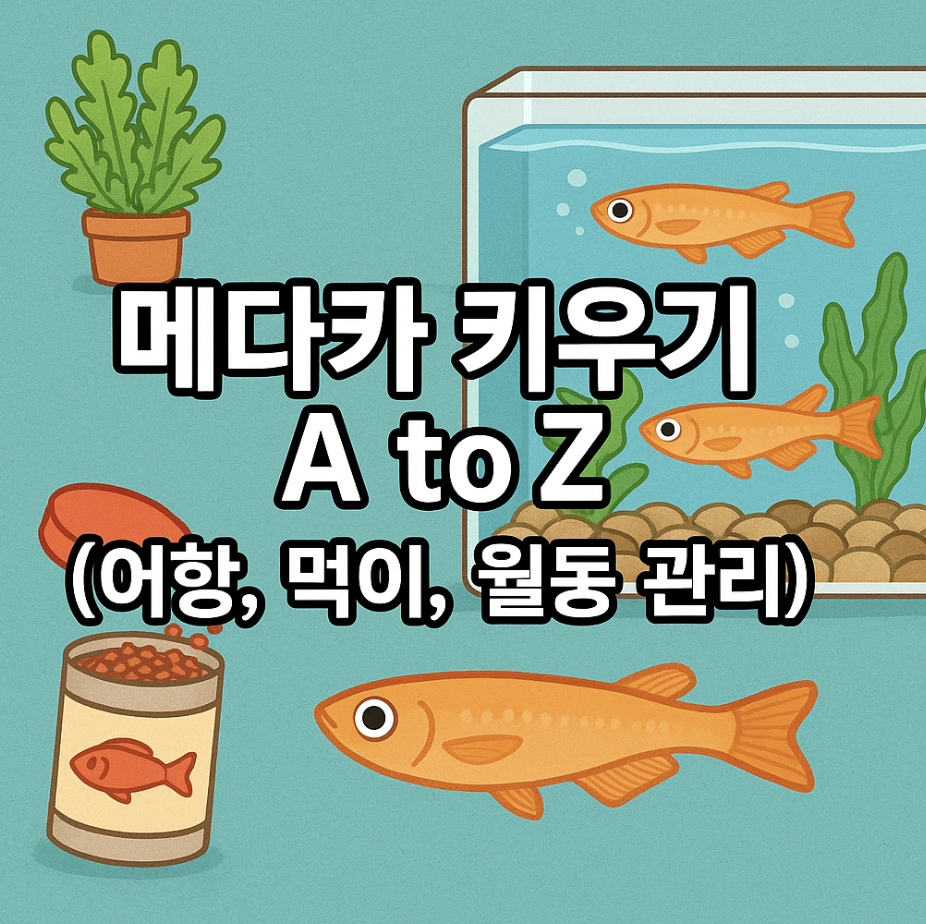 메다카 키우기 A to Z (어항, 먹이, 월동 관리)