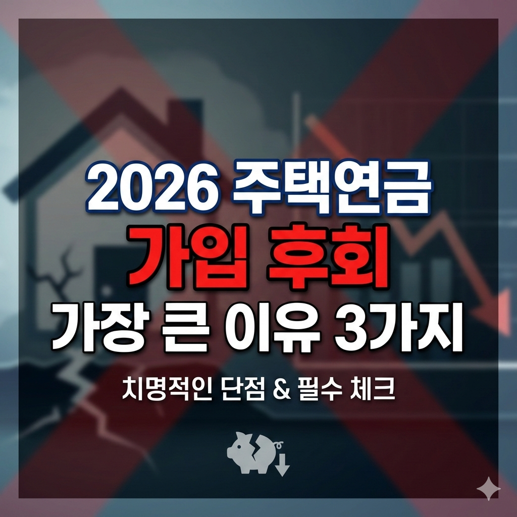 2026 주택연금 가입 후회하는 가장 큰 이유 3가지와 치명적인 단점 (주택연금 조건 및 신청 전 필독)