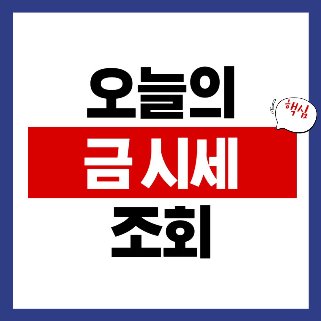 오늘의 금시세 1돈 바로보기