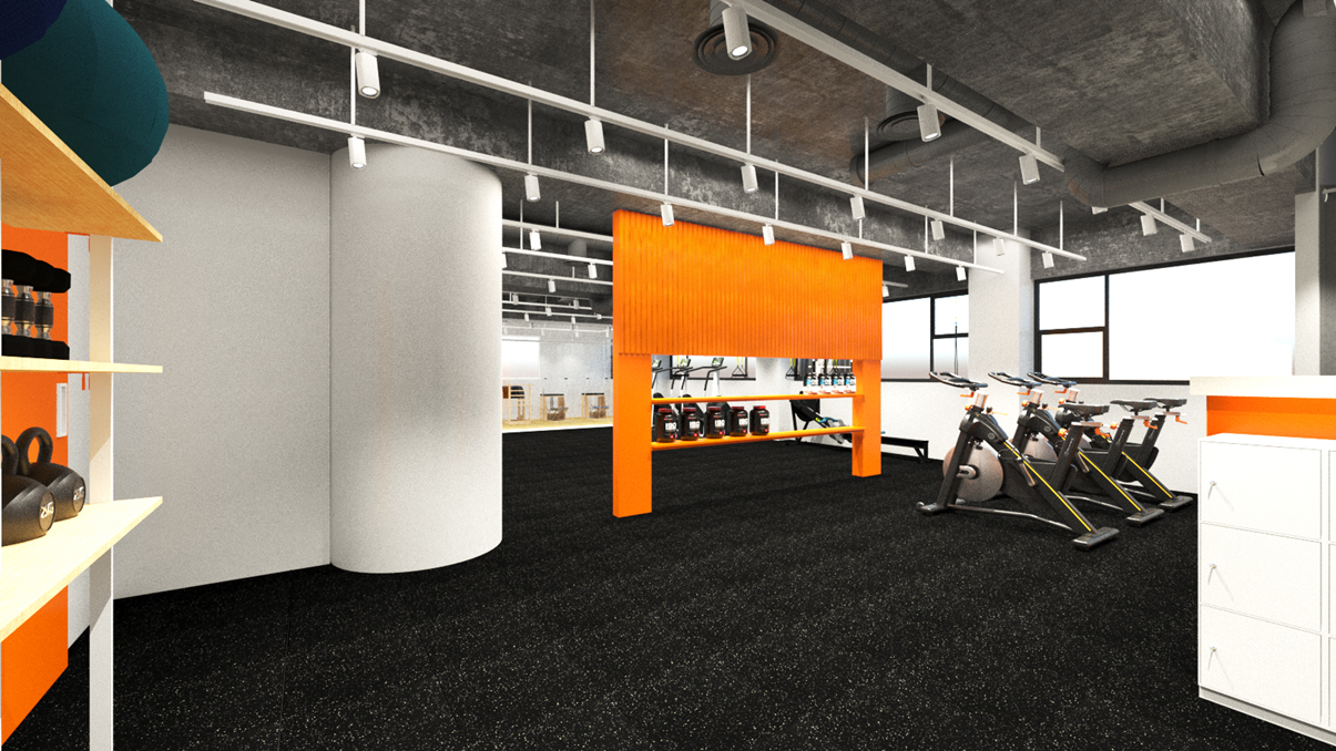 헬스장3d디자인
