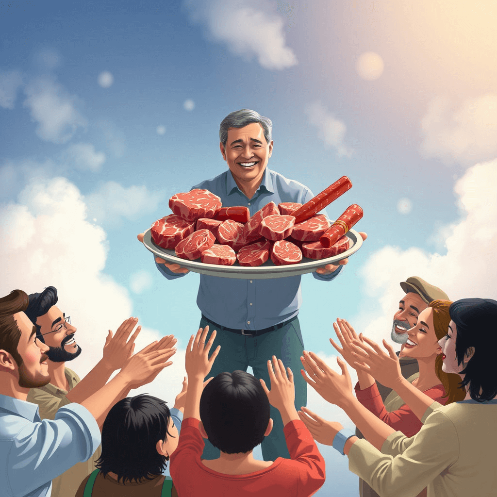 고기 먹는 꿈 해몽