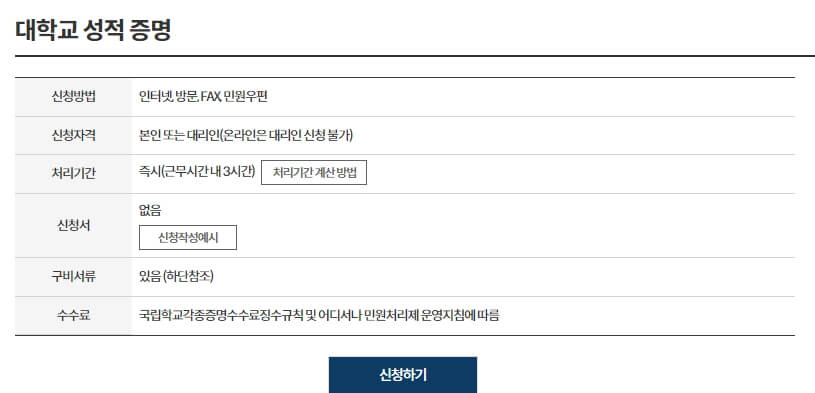 성적증명서