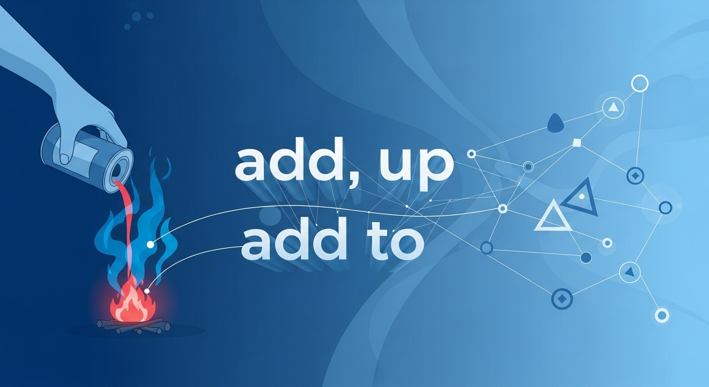 영어 표현 5분 정리 add up, add to, add insult to injury 3 add up / add to / add on의 차이