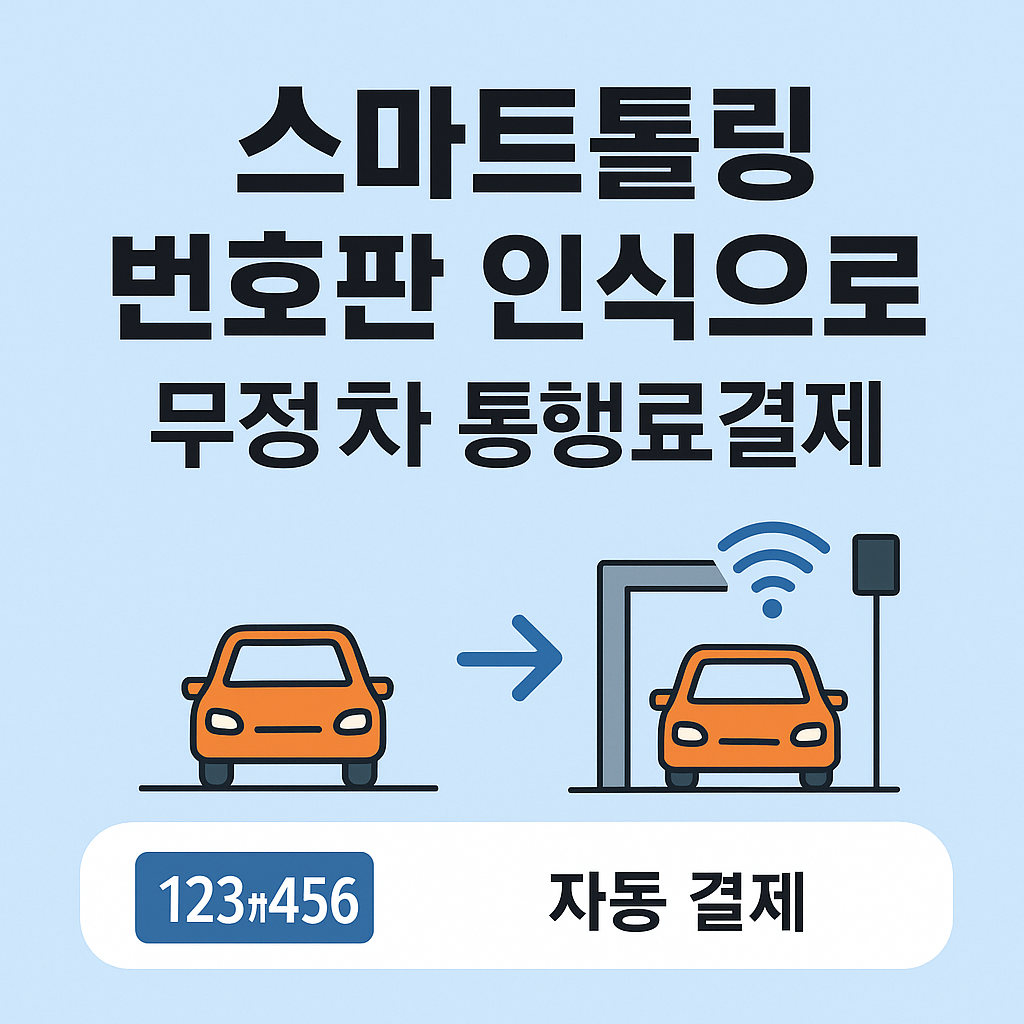 🚗 [스마트톨링 시범사업], 하이패스 없이도 &lsquo;무정차 결제&rsquo; 시작!