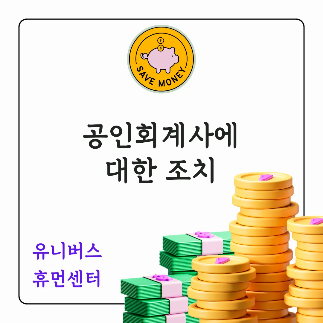 공인회계사에 대한 조치