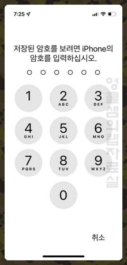 아이폰 비밀번호