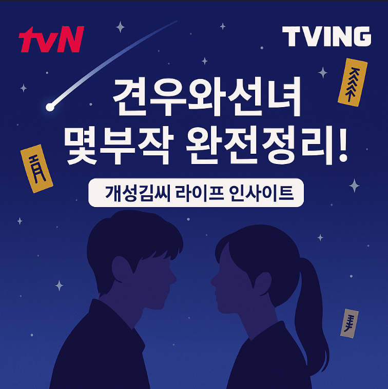 견우와선녀몇부작,견우와 선녀 등장인물관계도,tvn 월화드라마 편성,견우와 선녀 ott,조이현 추영우 드라마,웹툰 원작 드라마 정보