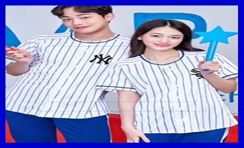 스트라이프 베이스볼 티셔츠 알아봐요