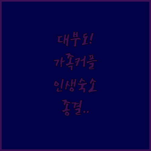 가족 커플 여행용 대부도 숙소 추천 ..