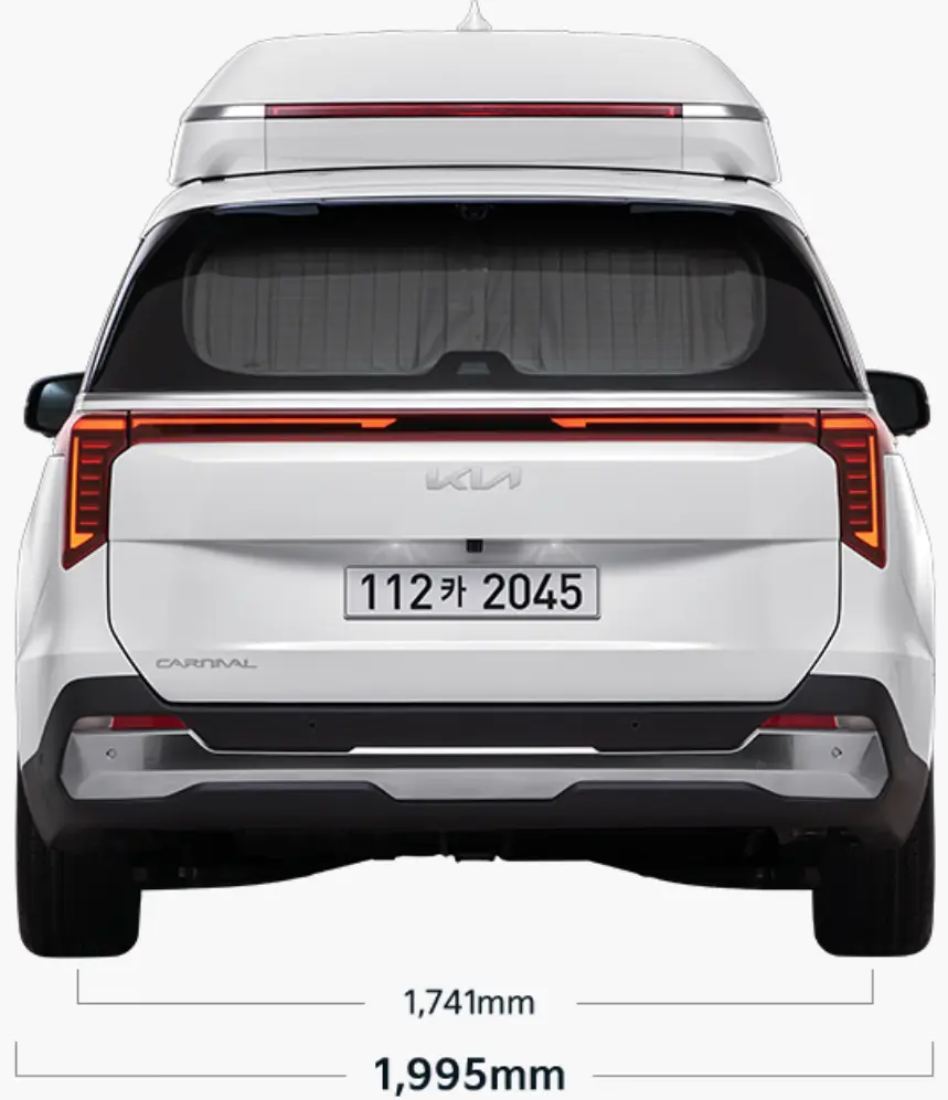 흰차랑 전면 아래 차량 전면 너비 1,995mm 위 타이어 간 너비 1,741mm