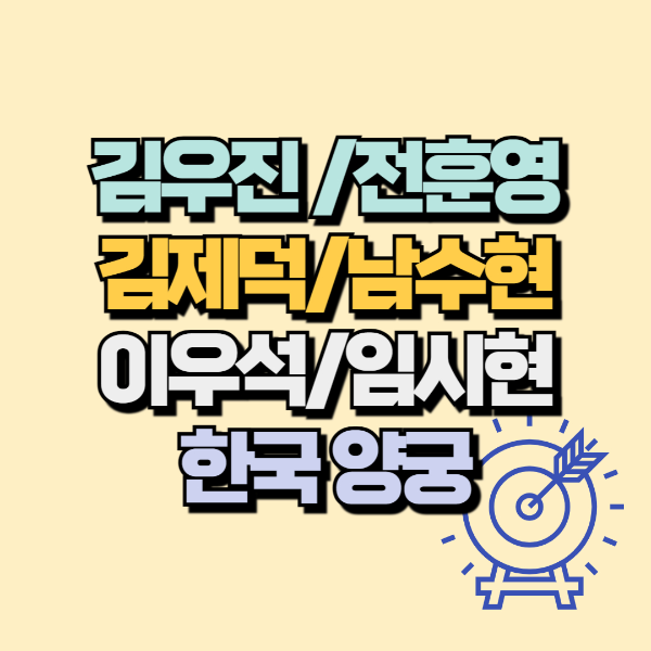 김제덕,김우진,이우석,전훈영,임시현,남수현