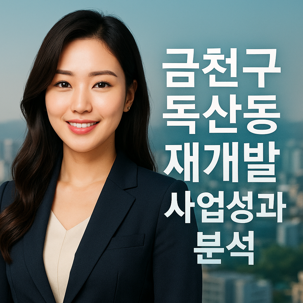 금천구 독산동 재개발 전망·수익성 총정리 2025년