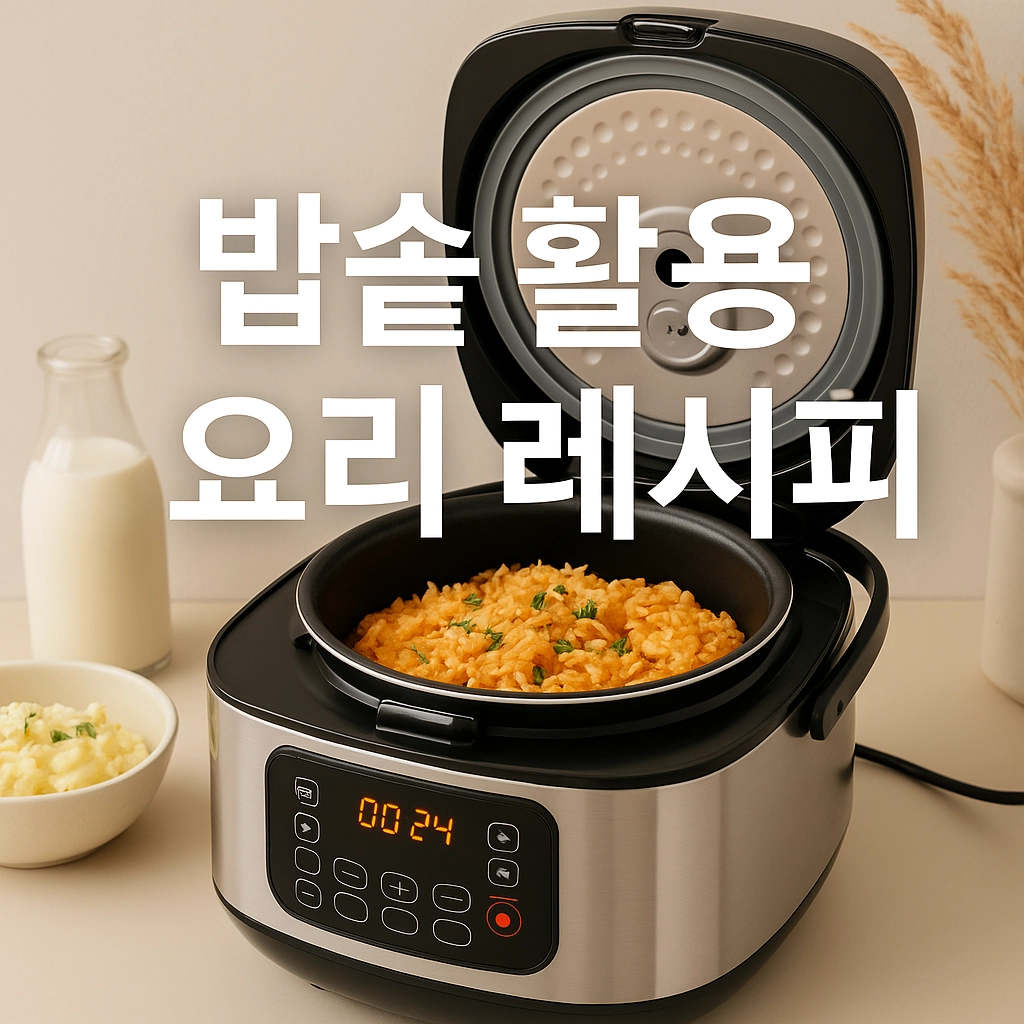 밥솥 활용 요리 레시피