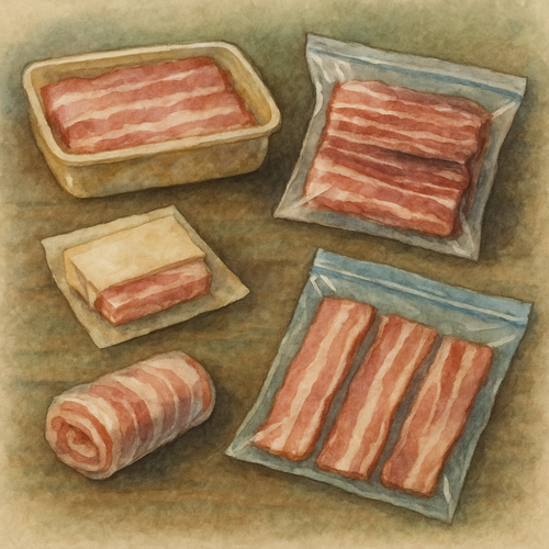 베이컨-냉동하기