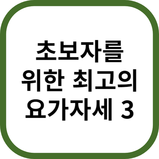 초보자를 위한 요가 자세