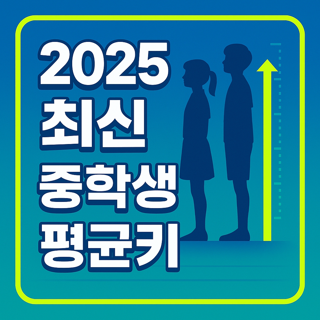 2025 최신 중학생 평균키 대표이미지