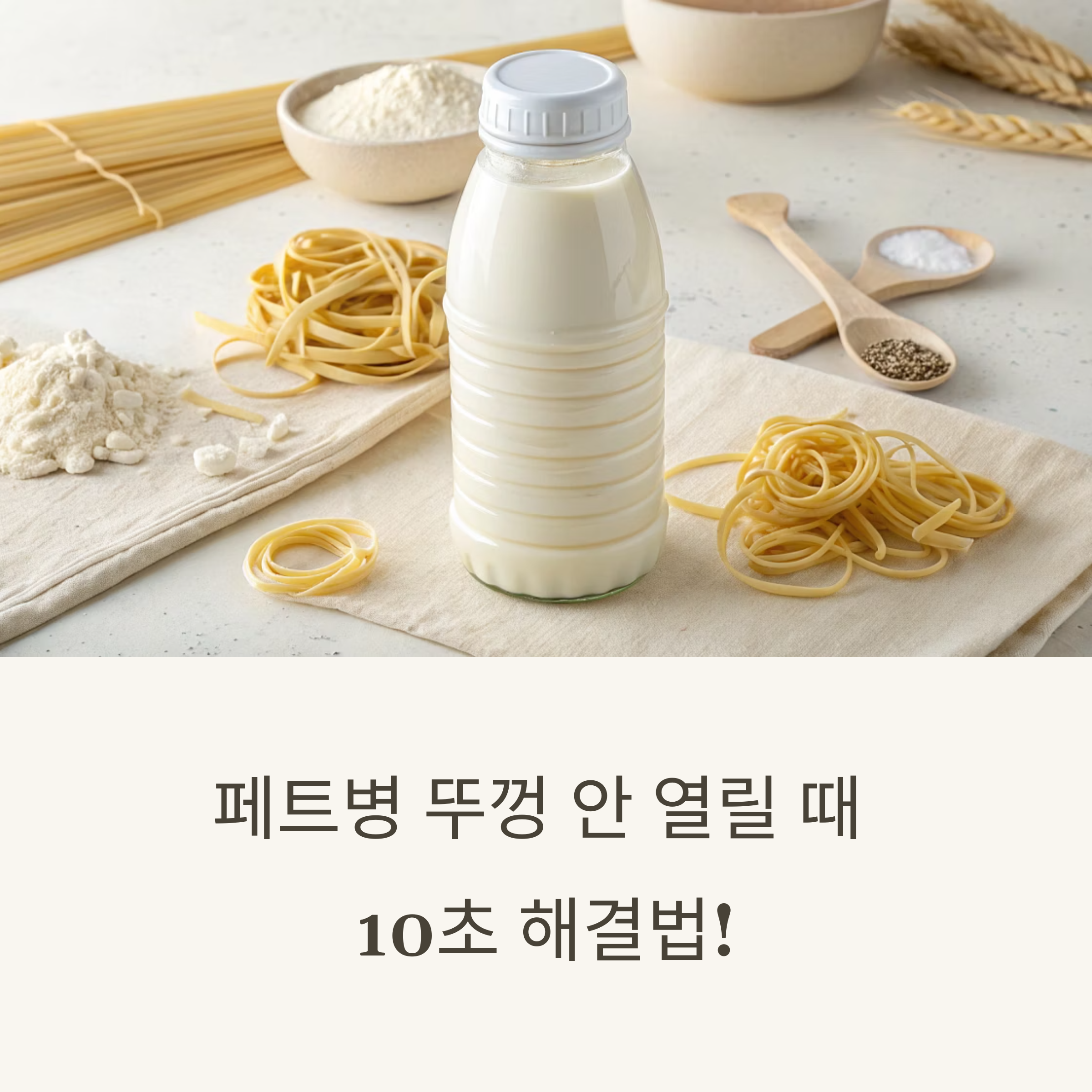 페트병 뚜껑 단 10초 만에 해결하는 생활 꿀팁
