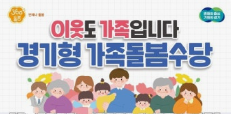 경기형 가족돌봄수당 [2025년 하반기 정식사업 확정]