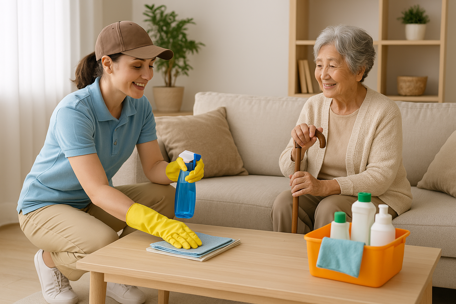 고령자 전용 홈클리닝 서비스에 관한 이미지