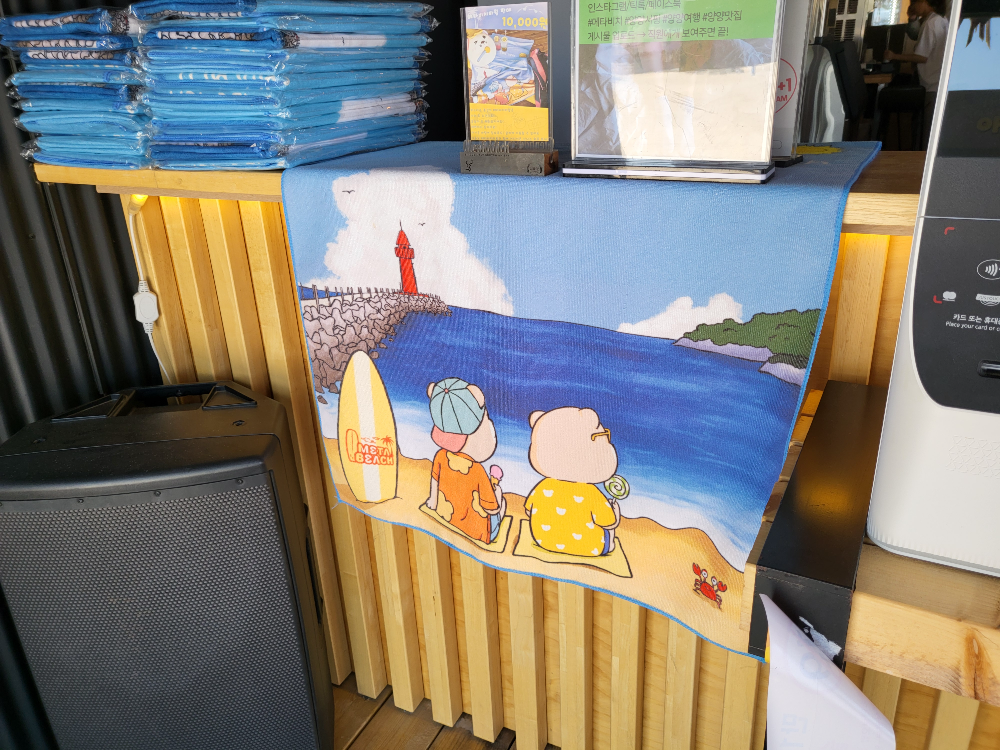 강원도 설악해수욕장 수제버거 맛집 '메타비치 양양' 비치타올