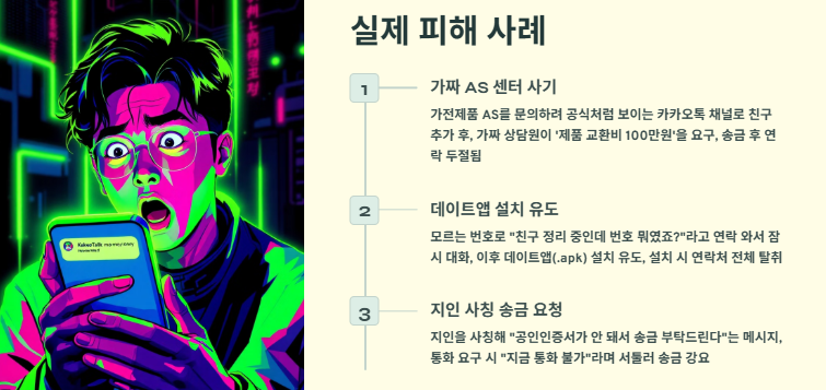 카카오톡 친구추가 사기 사례 및 예방법