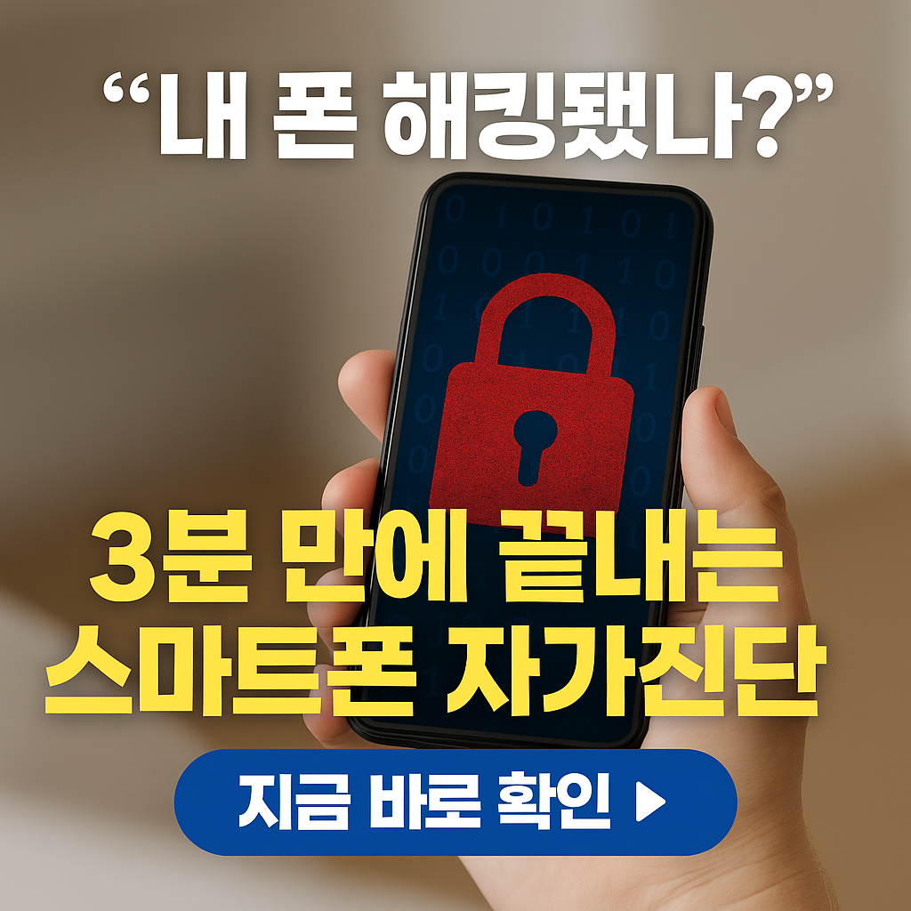 "내 폰이 해킹됐는지 확인하는 법 5가지! 딱! 3분이면 스마트폰 자가진단 가능합니다~!"