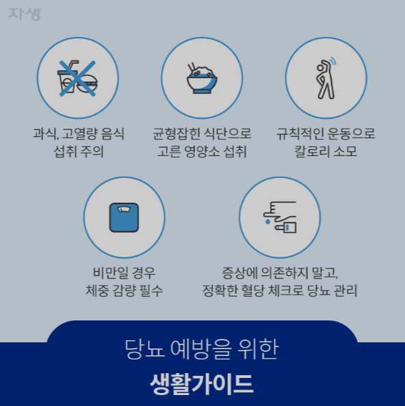 초기 당뇨 생활 습관