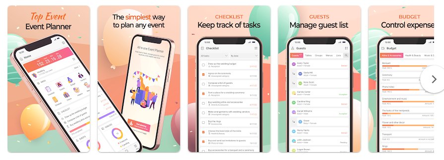 파티 계획 앱, Event Planner, 이벤트 플래너 생일