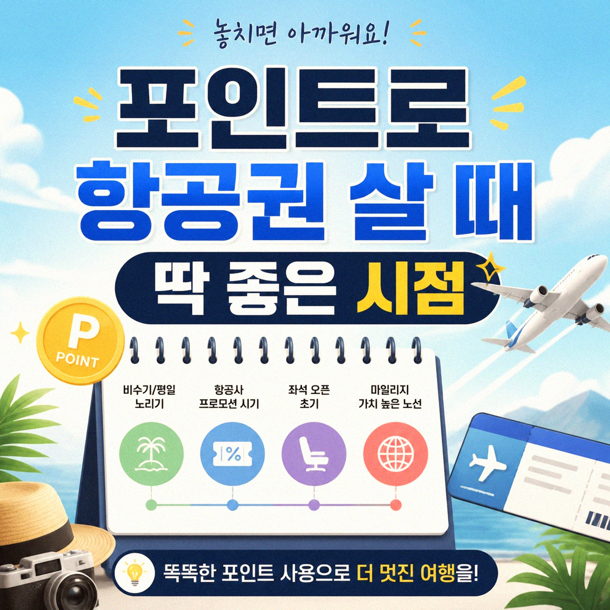 항공권 포인트 사용, 언제 유리할까