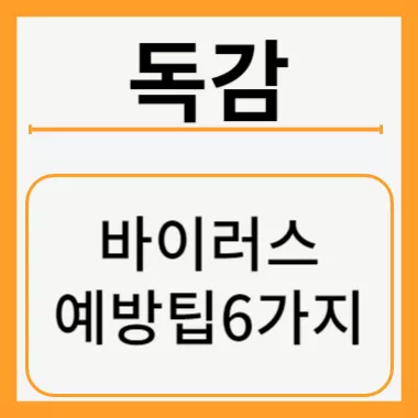 독감 바이러스 예방 썸네일