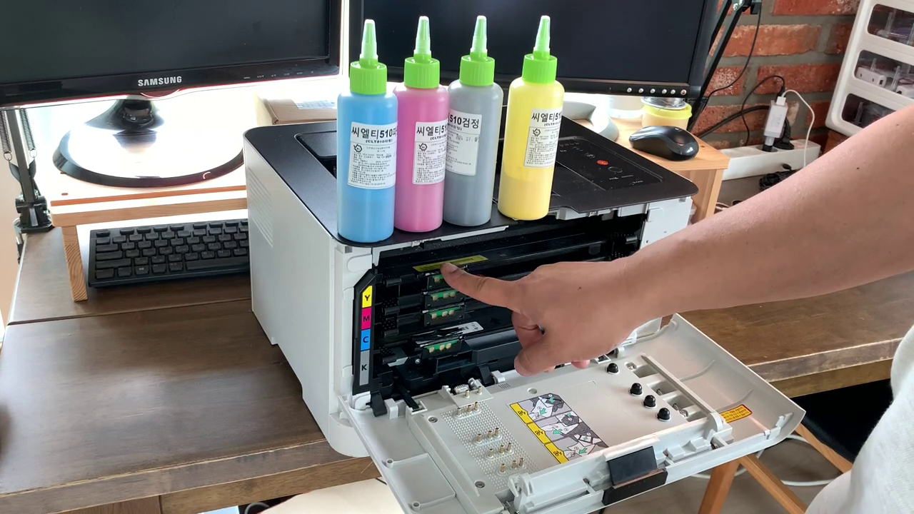 4가지 토너 파우더